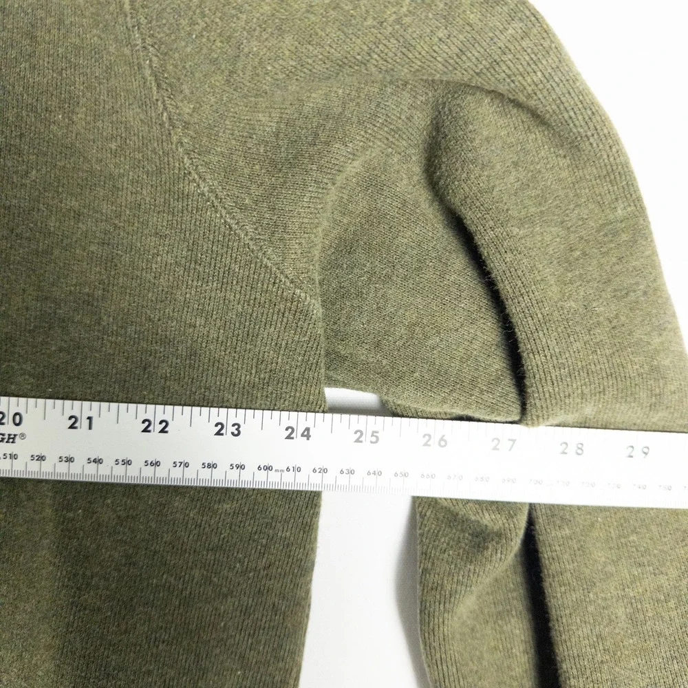 Polo Ralph Lauren Quarter Zip Pullover Sweater Mens XL Olive Green Preppy Herita
